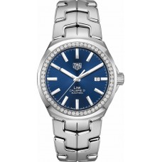 Tag Heuer Link Blue Dial Diamond Men's Watch WBC2113-BA0603